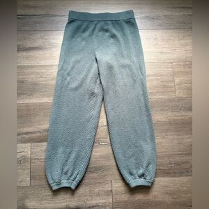 Free People Beach Hailee Cardi Pants Green Chunky Knit Lounge Boho Size Small